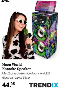 Europoint Neon World Karaoke Speaker aanbieding