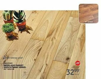 Brico Meerlagig parket onzichtbare vernis aanbieding
