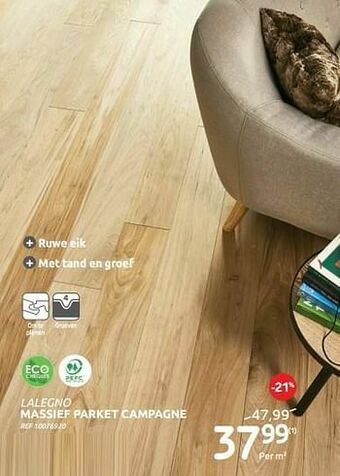 Brico Massief parket campagne aanbieding
