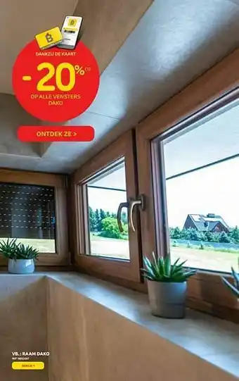 Brico -20% op alle vensters dako aanbieding