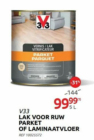 Brico Lak voor ruw parket of laminaatvloer aanbieding