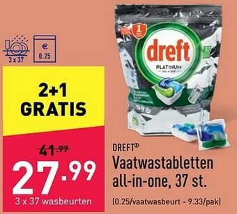 ALDI Vaatwastabletten all-in-one aanbieding