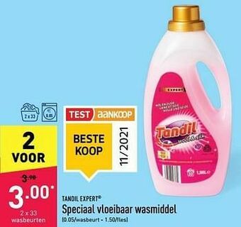 ALDI Speciaal vloeibaar wasmiddel aanbieding