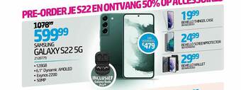 AUVA Samsung Galaxy S22 5g, Behello Thingel Case, Behello Screenprotector, Behello Wallet aanbieding