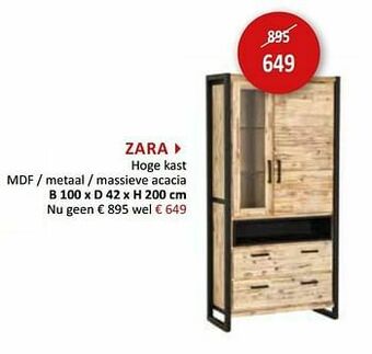 Weba Zara hoge kast aanbieding