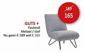 Weba Guts fauteuil aanbieding