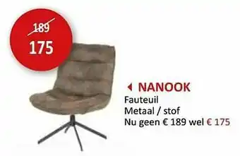 Weba Nanook fauteuil aanbieding