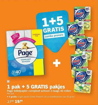 Albert Heijn Page Toiletpapier Compleet Schoon aanbieding
