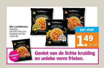 Albert Heijn Lambweston aanbieding
