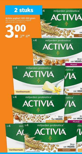 Albert Heijn Activia Yoghurt aanbieding