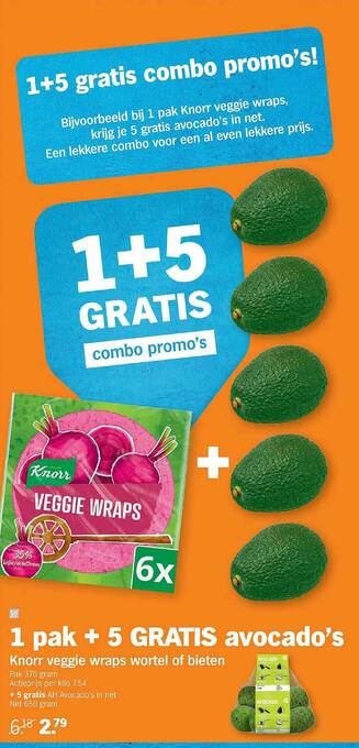 Albert Heijn Knorr Veggie Wraps Wortel Of Bieten aanbieding