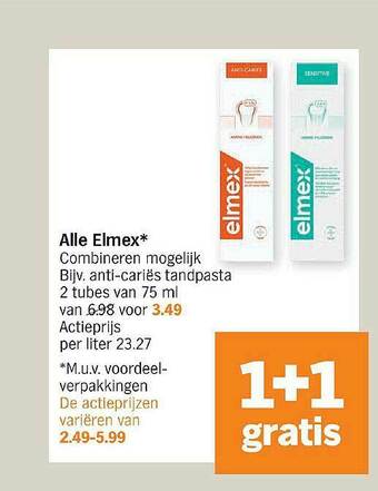 Albert Heijn Elmex aanbieding