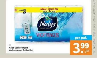 Albert Heijn Nalys Vochtvangers Keukenpapier aanbieding