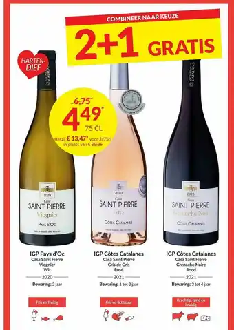 Intermarché Igp Pays D Oc, Igp Côtes Catalenes aanbieding