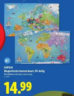 Lidl Magnetische houten kaart aanbieding
