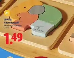 Lidl Houten puzzel aanbieding