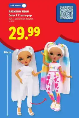 Lidl rainbow high color & create-pop aanbieding
