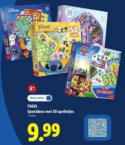 Lidl Speeldoos met 50 spelletjes aanbieding