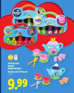 Lidl Peppa Pig Bluey Paw Patrol Keyboard of theeset aanbieding