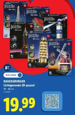 Lidl Ravensburger lichtgevende 3d-puzzel aanbieding