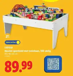 Lidl Houten speeltafel met treinbaan aanbieding