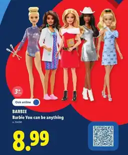 Lidl barbie you can be anything aanbieding