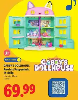 Lidl Gabby's dollhouse purrect poppenhuis aanbieding