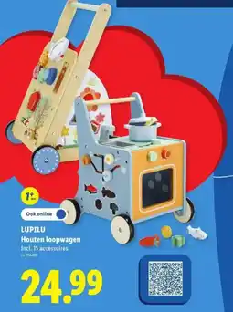 Lidl Lupilu houten loopwagen aanbieding