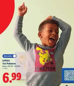 Lidl Trui Pokémon aanbieding