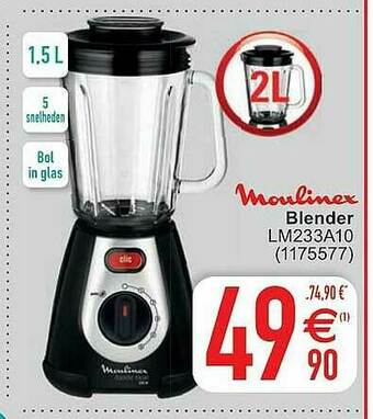 Cora Moulinex Blender aanbieding