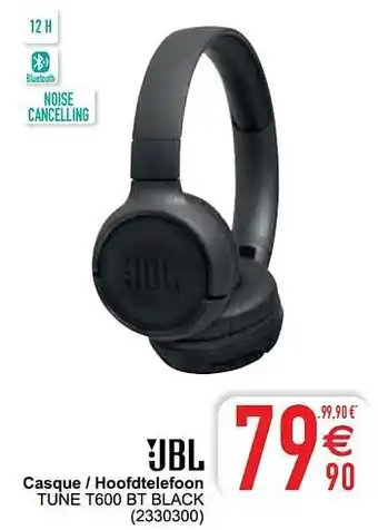 Cora Jbl casque - hoofdtelefoon tune t600 bt black aanbieding