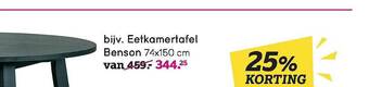 Leen Bakker Eetkamertafel Benson aanbieding