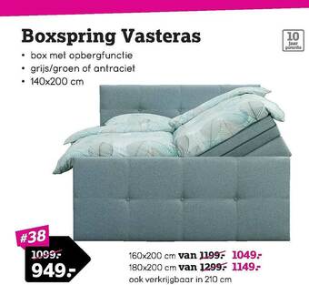 Leen Bakker Boxspring Vasteras aanbieding