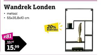 Leen Bakker Wandrek Londen aanbieding