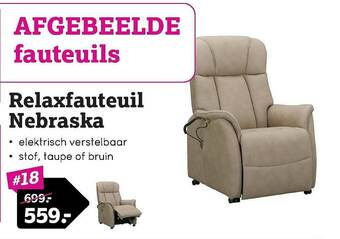 Leen Bakker Relaxfauteuil Nebraska aanbieding