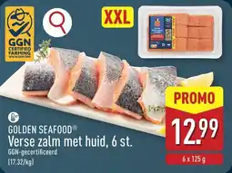 ALDI Golden Seafood Verse zalm met huid aanbieding