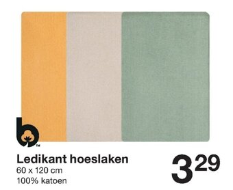 Zeeman Ledikant hoeslaken 60x120 cm aanbieding