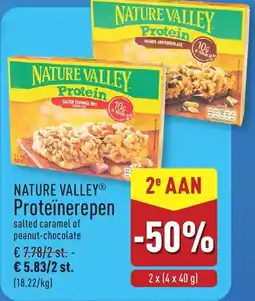 ALDI Nature valley proteïnerepen aanbieding