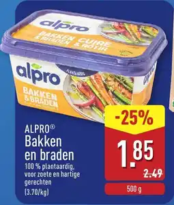 ALDI Alpro bakken en braden aanbieding