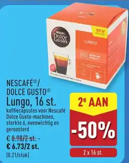 ALDI Nescafe dolce gusto Lungo aanbieding