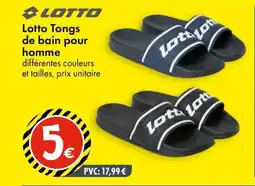 TEDi Lotto tongs de bain pour homme aanbieding