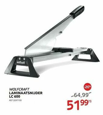 Brico Wolfcraft laminaatsnijder lc 600 aanbieding