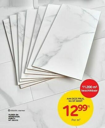 Brico Vloer- en wandtegel purity aanbieding