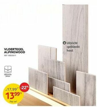 Brico Vloertegel alpinewood aanbieding