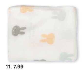 Zeeman Plaid 100x125cm aanbieding