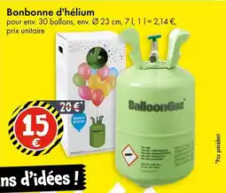 TEDi Bonbonne d'hélium aanbieding