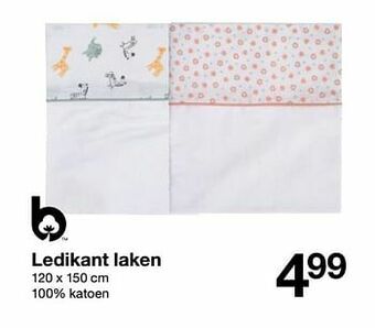 Zeeman Ledikant laken aanbieding