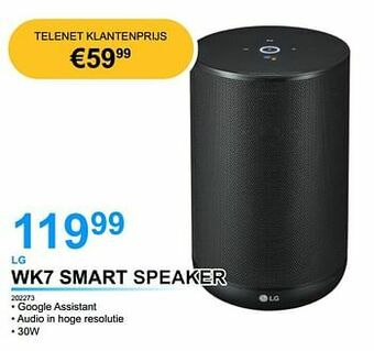 Derco Systems Lg wk7 smart speaker aanbieding