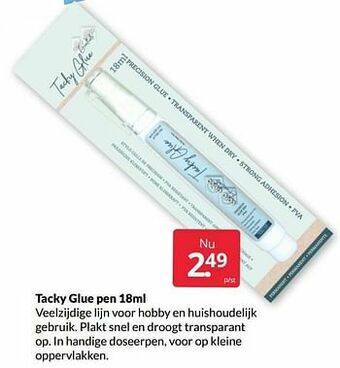 Boekenvoordeel Tacky glue pen aanbieding