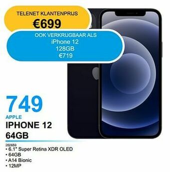 EHBO PC Apple iphone 12 64gb aanbieding